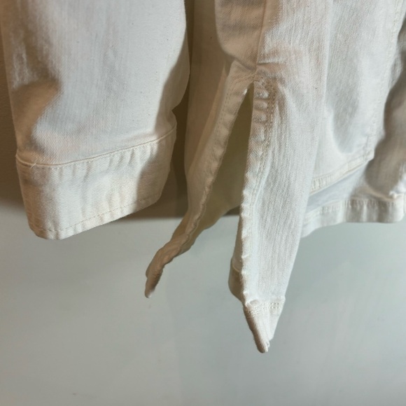 EILEEN FISHER Sz L Shirt Jacket Silver Toned Buttons Patch Pockets Unlined - Picture 7 of 14